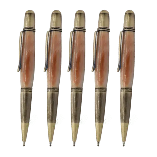 5 Pack - Antique bronze polish Cerra Pen Kit - UK Pen Blanks