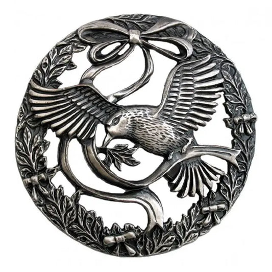 Bird & Bow - Decorative Pewter Lid (Potpourri) - UK Pen Blanks