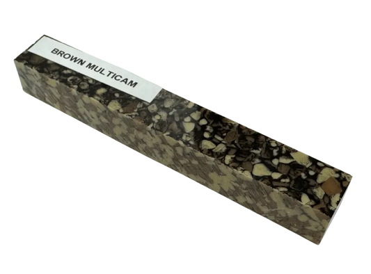 Brown Multicam Kirinite Pen Turning Blank | Acrylic Blanks