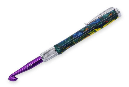 Chrome & Colour Crochet Hook Kit (Knurled) - UK Pen Blanks