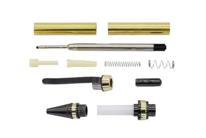 Cigar Click Pen Kit - Gold & Gun Metal - UK Pen Blanks