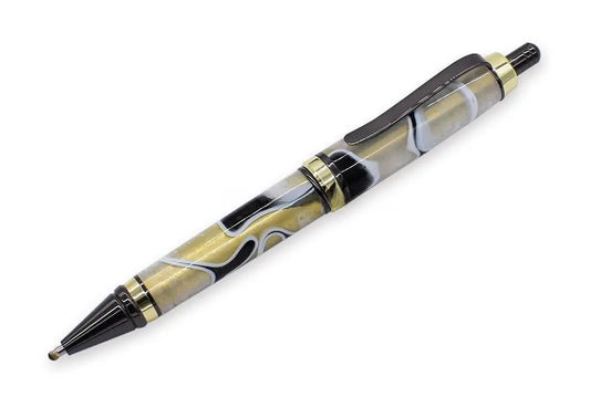 Cigar Click Pen Kit - Gun Metal & Gold - UK Pen Blanks