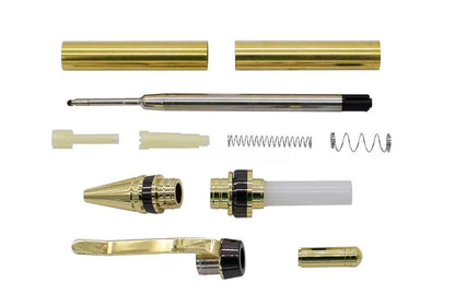 Cigar Click Pen Kit - Gun Metal & Gold - UK Pen Blanks