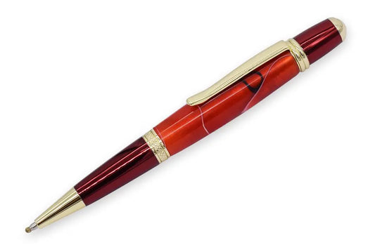 Gold & Red Cerra Pen Kit - UK Pen Blanks