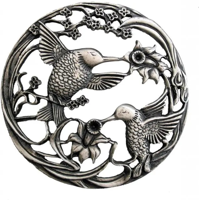 Hummingbirds - Decorative Pewter Lid - UK Pen Blanks