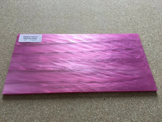 Kirinite Magenta Pearl 3/8" x 6" x 12" Sheet - UK Pen Blanks