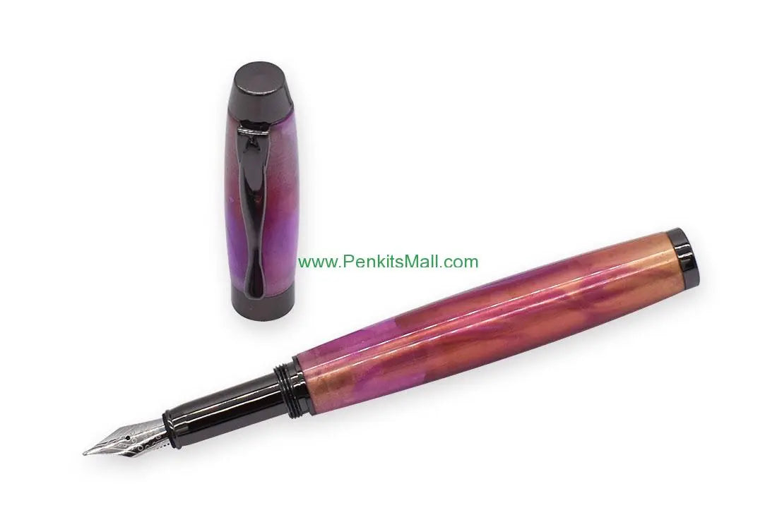 Manager Fountain Pen Kit Gun Metal (New Style) - UK Pen Blanks