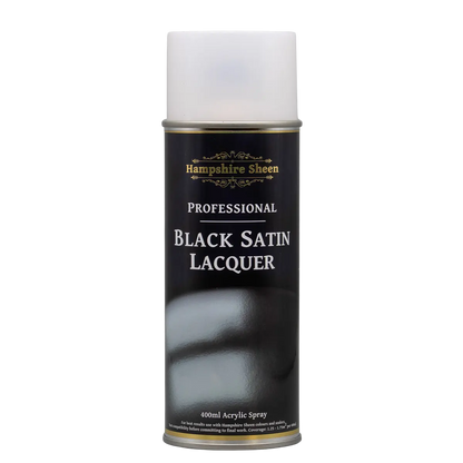 Pro Black Satin Lacquer Spray - Hampshire Sheen - UK Pen Blanks