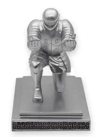 Silver Kneeling Knight Executive Pen Holder - UK Pen Blanks