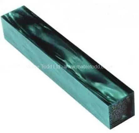 Teal Pearl - Acrylic Kirinite Pen Blank - UK Pen Blanks